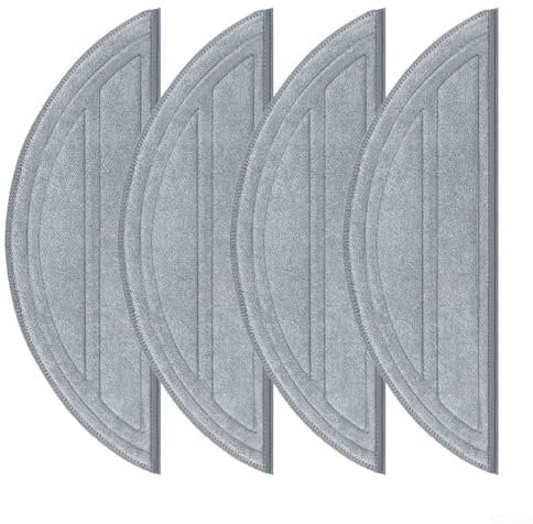For Roborock Robot Vacuum Cleaner Mop Cloth Set, Microfiber Mop Cloth Replacement for Q10 S5 Q10 S5+ Q10 VF Q10V Floor Cleaning Accessories(4 PACK)