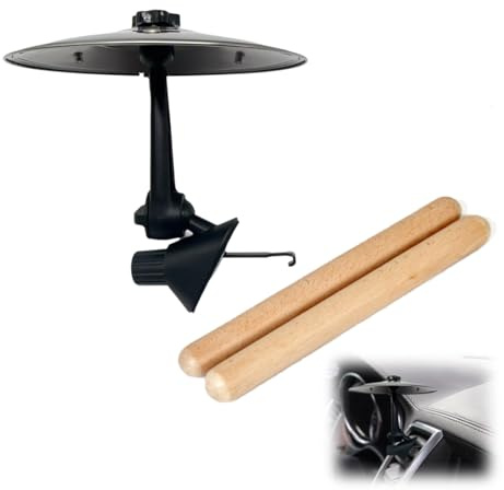 VPOUERY Auto-Trommel-Lüftungsschlitz, Mini E Schlagzeug, Lustiges Auto-Musikinstrument-Zubehör, kompaktes Design für Schlagzeuger, Musikliebhaber, Fahrunterhaltung