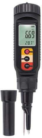 Digital Food PH Meter 0.00~14.00 PH Temp Acidity Tester Dough Soil PH Detector For Meat Cheese Bread Fruit Water Analyzer Meter