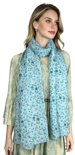 ERAKLE Damenschal Seide-Baumwolle 200x70cm - Leichtes Accessoire | Made in Italy, Elegantes Mode-Accessoire für alle Jahreszeiten, Weich & Atmungsaktiv, Vielseitig als Schal, Tuch oder Stola