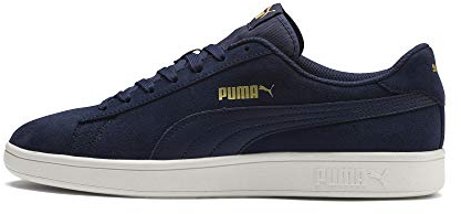 PUMA Smash V2, Scarpe da trail running Unisex - Adulto, Blu Peacoat Puma Team Gold Whisper White, 44 EU