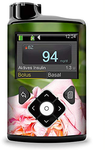 Aufkleber Sticker für Medtronic Minimed Insulinpumpe Rose myDili Diabetes