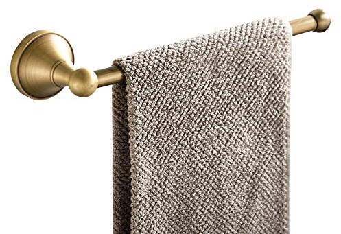 WOMAO Handtuchhalter Messing Antik Retro Wandmontage Handtuchring Vintage Duschwand für Badezimmer Dusche Küche Kurze Vintage Handtuchstange