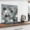 murando Protection de Verre de Cuisine Plaque de Protection en Verre Trempé Tableau Décoratif Design 60x60cm carrelage Mosaïquea f-B-0296-aq-a