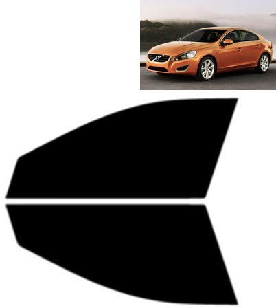 Passgenaue Tönungsfolie für-Volvo S60 4-Türen Limousine 2010-2018 - Vordere Seitenscheiben (50% Hellschwarz)