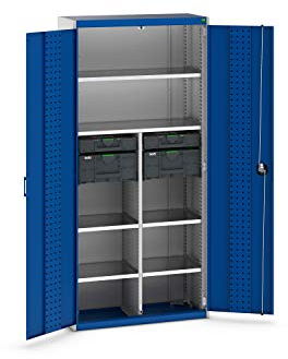 cubio Koffer-Flügeltürenschrank bestückt, mit 2x Systainer3 / 2x Organizer