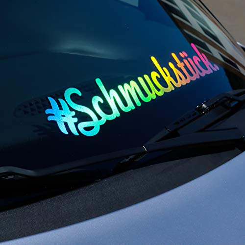 Schmuckstück Aufkleber Lady Autoaufkleber Slick oil Autoaufkleber GIRL Car Frontscheiben Aufkleber Regenbogen Farben Sticker Heckscheibenaufkleber
