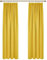 Deconovo Yellow Curtains Pencil Pleat Thermal Insulated Blackout Curtains for Bedroom 90 x 90 Inch Mustard Yellow 1 Pair