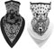 Unisex Bandana Gesichtsbedeckungsmaske Schal Gesicht Rave Sturmhaube Halsmanschette mit Ohrschlaufen, Staubtuch, waschbar, Wind Motorradabdeckung für Frauen/Männer (Packung mit 2-5)