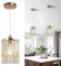 ZYDTRIP Modern Chandelier Gold Crystal Ceiling Light Dining Room Pendant Lighting Fixture for Living Room Kitchen Bedroom Hallway
