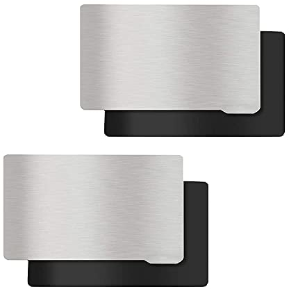 KOYOFEI 2PCS Resin 3D Drucker Plattform, Bauplatte und Magnetblech, Flexibles Stahlplatten Flexbett für Saturn 3D Drucker 196 x 126 mm