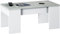 Dmora - Table basse Oceanside, Table basse avec plateau élévateur, Table basse de salon, 100x50h45/56 cm, Blanc et béton