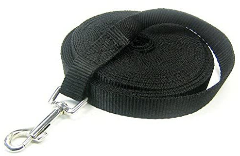 mb-m® Robuste Suchleine Trainingsleine Hundeleine 20mm Länge 10 m versch. Farbe (Oliv-Grün)