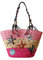 Hixingo Bolso de la Paja Mujeres Bolso Playa Grande Bolso de Hombro Estrella de Mar Patrón Verano Boho Totes de Playa Rafia Tejidas a Mano Para Viajes, Compras y Vacaciones (Rosado,41x28x28cm)