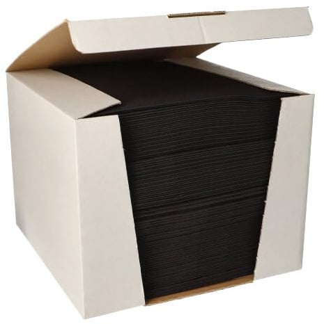 Papstar 88555 Royal Collection Servietten, Tiefschwarz, 40cm x 40 cm Maße, 100 Stück