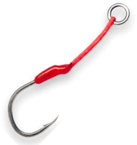 Savage Gear Single Bloody Assist Hook J Größe 1/0 bis 4/0 4 Stück Beifängerhaken