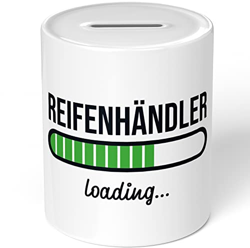 JUNIWORDS Spardose Sparbüchse, Reifenhändler Loading (6213080)