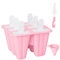 Ice Cream Mould Set, Ice Lolly Moulds with Sticks, Ice Pop Moulds, 6 Pieces Reusable Silicone Popsicles Molds for Adult Kids