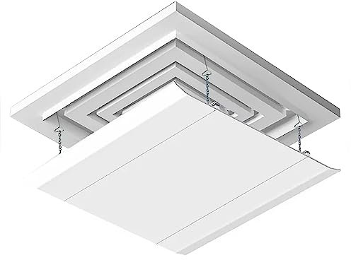 Klimaanlage Split Windabweiser, Klimaanlage Windabweiser Decke, Verstellbarer für Zentrale Klimaanlage Windabweiser (Size : 60x60cm(23.6x23.6in))
