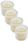 4 Stück GALA Candle Kerzen im Glas – Minnesota - weiss – Kerzen - Glaskerze - lange Brenndauer – Haushaltskerzen - ohne Duft - Whisky Gläser - Advent - Weihnachten