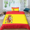 AAHARYA Flaggege von Spanien 3D Bettwäsche Nationale Flaggege Mikrofase Bettbezug-Set Kissenbezug 3 Teilig Mit Reißveschluss,für Erwachsene Kinder Single（135x200cm）