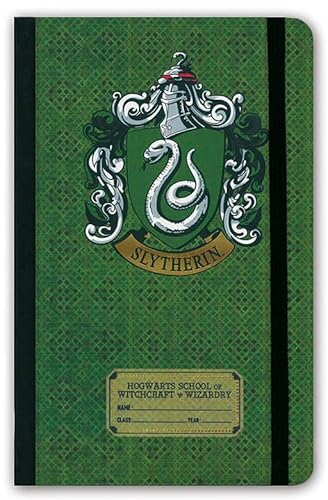 Harry Potter | Slytherin Logo | Hardcover Notizbuch A5 | mit Gummiband | liniert