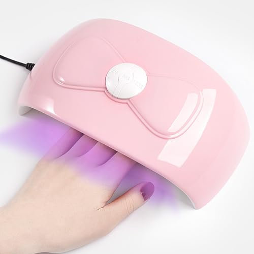 UV Lamps for Gel Nails,Professional Nail Lamp for Gel Polish Nail Varnish, Nail Dryer UV Gel Lamp, Flash Cure Nail Lamp Nail Polish Dryer Nail Art Tool, With Automatic Sensor/4 Timer Setting, USB Plug
