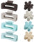 RYAN 8 Pièces Cheveux Femme Grande Grosse 10,5cm Grosse Pince Cheveux Pinces à Cheveux Mates 7,5cm Fleur Hair Clip ABS Antidérapant Cheveux Griffe Pince Crabe pour Femmes Épais Fins