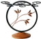 Tabletop Wine Bottle Holder with 6 Glass Hooks - Detachable Metal Cocktail Tree Stand for Hanging Wine Racks and Stemware Storage