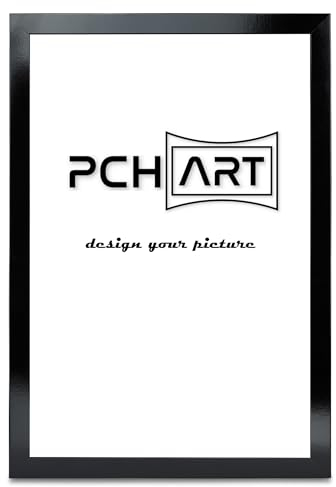 PCH[art] Cadre photo New Alaya | Couleur:Black Gloss | Taille:80x120 cm | Cadre intemporel et simple pour affiches, photos et portraits