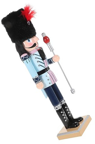 Cabilock Marionetas de Cascanueces de Madera Cascanueces de Madera para Escritorio como Adorno de Mesa para Festividades