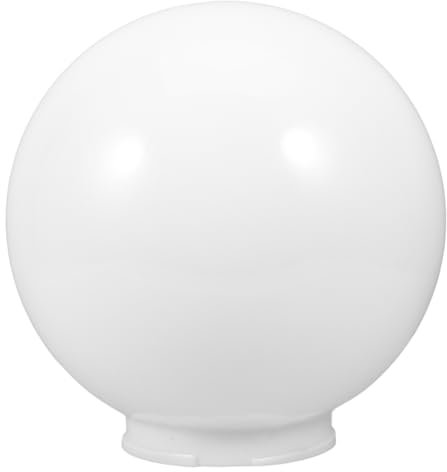 Amosfun Aussenleuchten Für Garten Leuchtkugel Outdoor Weißer Acryl-ersatzglobus – Mattierter -lampenschirm Als Ersatz Für Decken- Wandleuchten Laternenpfähle Oder Straßenlaternen 25 Cm