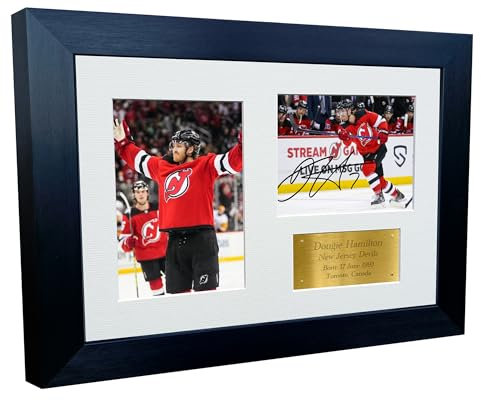 Kitbags & Lockers Dougie Hamilton New Jersey Devils NHL Autogramm-Foto-Bilderrahmen, Eishockey-Poster, Geschenk, 30,5 x 20,3 cm, 30,5 x 20,3 cm