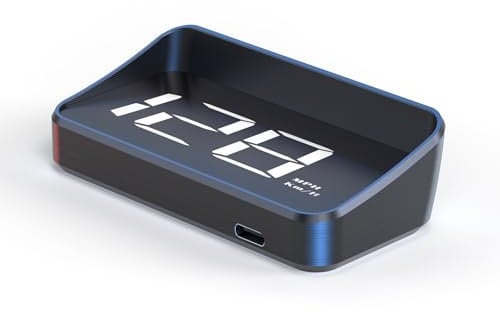 AMHVMU M2 Head-Up-Display Auto (HUD) - GPS Geschwindigkeitsanzeige | GPS Tacho | USB Plug & Play | Universell für alle Fahrzeuge