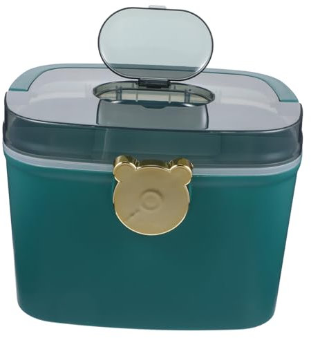 KOMBIUDA Aufbewahrungsbox Für Medikamente Tragbare Medikamentenkiste Mehrschichtige Organizerbox Aus Erste-hilfe-box Mit Sicherem Verschluss Geeignet Für Notfälle Und Tägliche Gebrauch