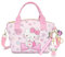 MäDchen Handtasche, Handtasche FüR Kinder Mit Verstellbarer Gurt, Katze Cartoon Crossbody Handbag Mit Kitty SchlüSselanhäNger, Kinderhandtasche, Kinder GeldböRse Zum Geeignet FüR MäDchen