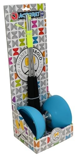 Acrobat Coffret Diabolo Bleu Clair avec Baguettes Aluminium – Performance et Élégance