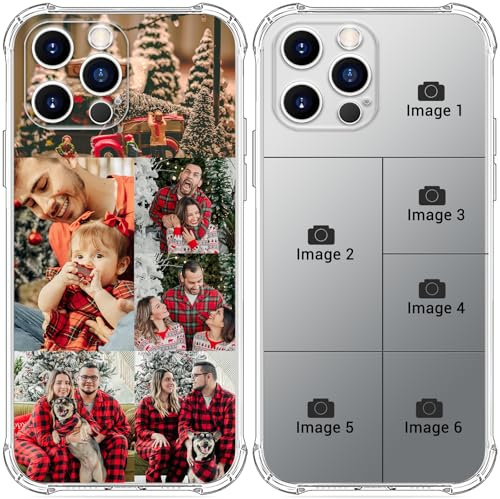 Custom Picture Phone Case for iPhone 17 16 15 14 13 12 11 (Air/Pro Max/Pro/Plus/Mini/XR/Xs) - Customized Personalized Four-Corner Airbag is Shock-Resistant,Anti-Drop,Soft Protective TPU Clear Case