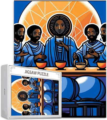 Puzzle Das letzte Abendmahl Puzzle 5000 Teile, Holzpuzzle Erwachsene, Mehrfarbig Holzpuzzle, Klassische Puzzles Mann Wooden Jigsaw für Erwachsene Und Kinder 14 Jahren, Home Wand Dekor, 156x105cm D-998