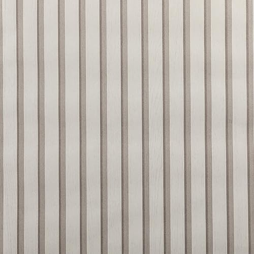 Takezuaa Wood Slats Wallpaper 53 X 950cm Non-Woven Natural Wood Grain Effect Wallpaper Roll Wooden Slat Wallpapers Modern Realism Contemporary Feature Wall Beige 3 Roll