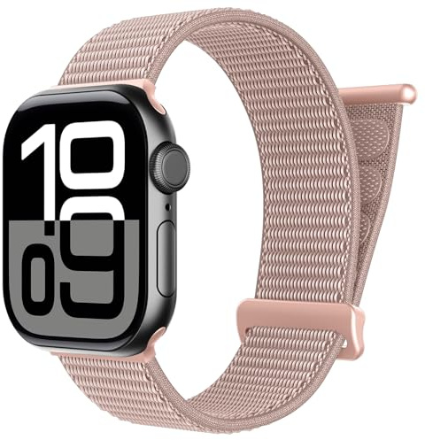 Coiwxmoi Cinturini Nylon Compatibile con Cinturino Apple Watch 40mm 38 mm 41 mm 42 mm 44 mm 45 mm 46 mm 49 mm Donne Uomo,Soft Sport Loop per iWatch 11 10 9 8 7 6 5 4 3 Se Ultra 2 1