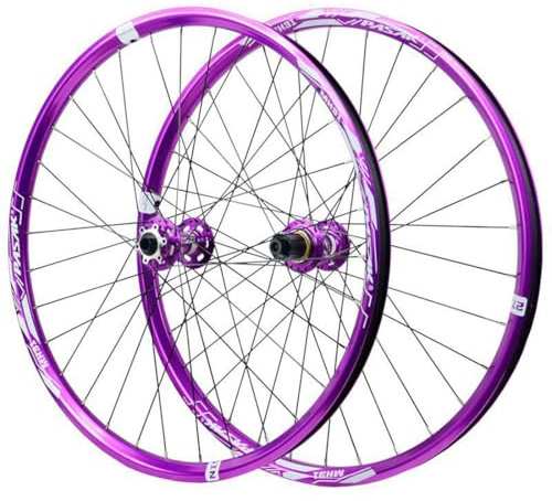 SXSHEYS Mountainbike-Laufradsatz 26/27,5/29 MTB-Felge DH/XC/AM Scheibenbremse Vorder- und Hinterrad Steckachse 110/148 mm 32H, für 7-12-fach Kassette