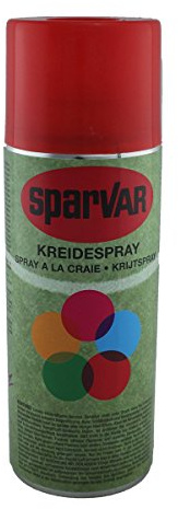6 x SparVar Kreidespray 400ml Rot