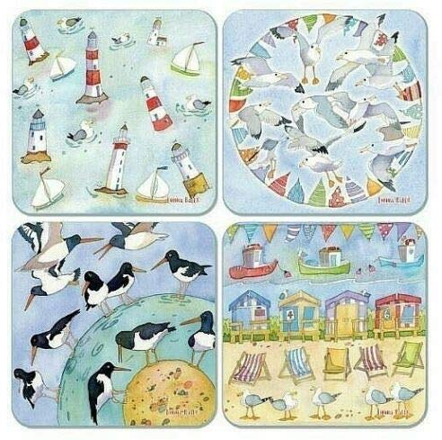 Emma Ball Coastal Seaside Coasters