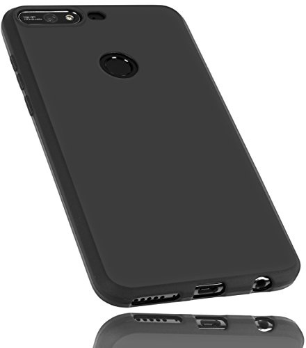 mumbi Hülle kompatibel mit Huawei Y7 2018 Handy Case Handyhülle, schwarz
