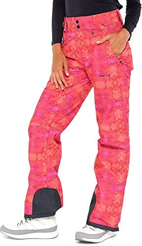 Arctix Women's Insulated Snow Pants - Summit Print Red, X-Small/Regular