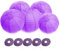 FullBerg 20 Stücke Papier Laterne Lampions rund Lampenschirm Hochtzeit Dekoration Papierlaterner Papierlampen für Party Garten 8(20cm) (Hellviolett)