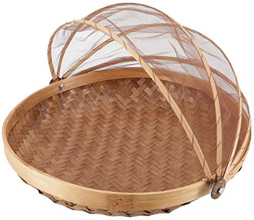 Fliegenschutz Obstkorb in 3 Größen - hellbraun / / Variante: Größe: 25 cm Ø