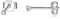 SNORSO Boucles d'oreilles Femme Argent 925, Clous d'oreilles Zircone Cubique 3mm Rondes pour Femme Fille