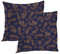 BaoNews Ethnic Paisley Throw Cushion Covers, Elegant Vintage Paisley Pattern Pillow Covers Square 50X50 cm Cotton Decorative Pillow Case for Sofa Couch Bed